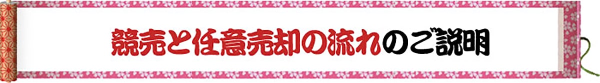 競売と任意売却の流れのご説明